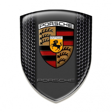 Porsche Auto Emblem  High End Perforated Steel Edition