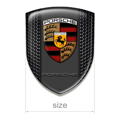 Porsche Auto Emblem  High End Perforated Steel Edition