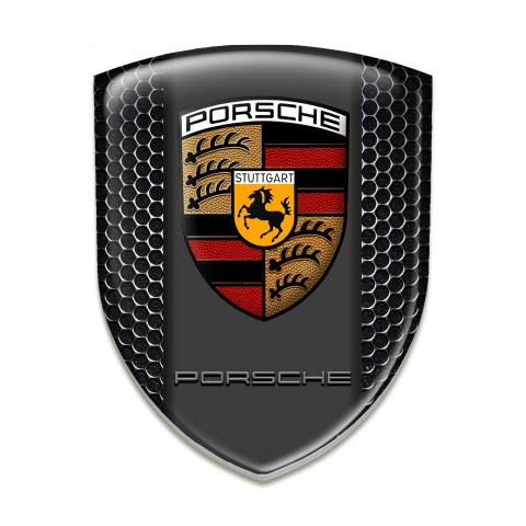 Porsche Auto Emblem  High End Perforated Steel Edition