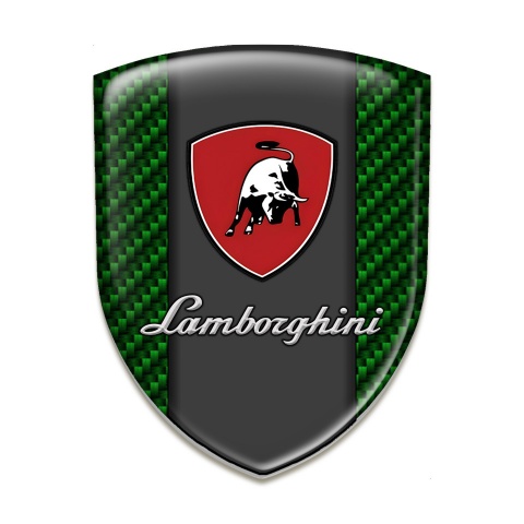 Lamborghini Emblem Exterior Green Carbon Graphit Panel Logo 