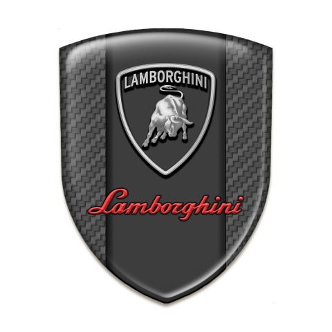 Lamborghini Silicone Shield Carbon Background Grey Red logo Style 