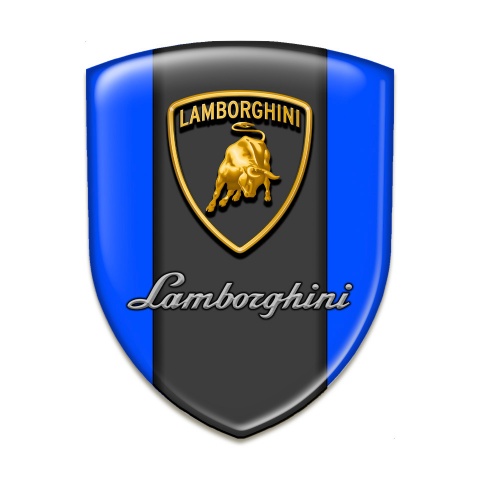 Lamborghini Silicone Badge Racing Edition Blue Background Version 