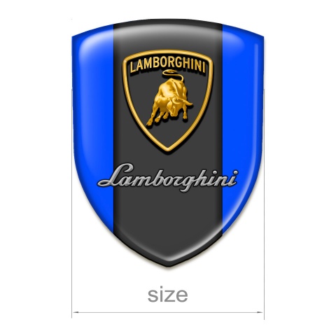 Lamborghini Silicone Badge Racing Edition Blue Background Version 