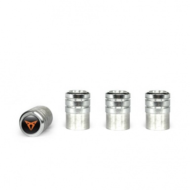 Seat Cupra Valve Caps Aluminium 4 pcs Copper Color Logo