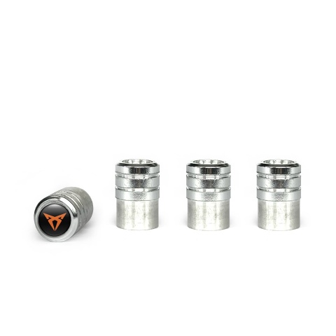 Seat Cupra Valve Caps Aluminium 4 pcs Copper Color Logo