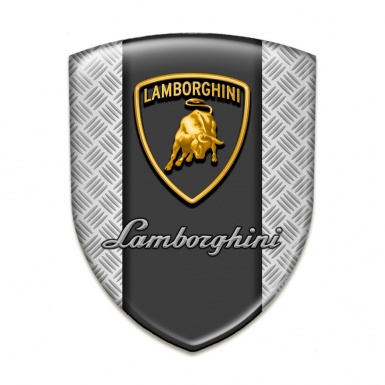 Lamborghini Emblem Exterior Mesh Background Graphit Panel Logo 