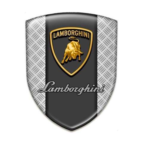 Lamborghini Emblem Exterior Mesh Background Graphit Panel Logo 