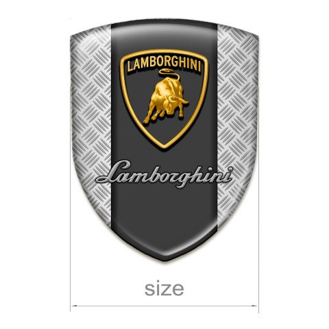 Lamborghini Emblem Exterior Mesh Background Graphit Panel Logo 