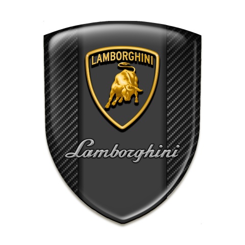 Lamborghini Emblem Interior Dark Carbon Background Graphit Panel Logo Design 