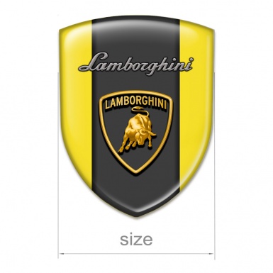 Lamborghini Domed Emblem Yellow Base Edition 