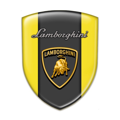 Lamborghini Domed Emblem Yellow Base Edition 