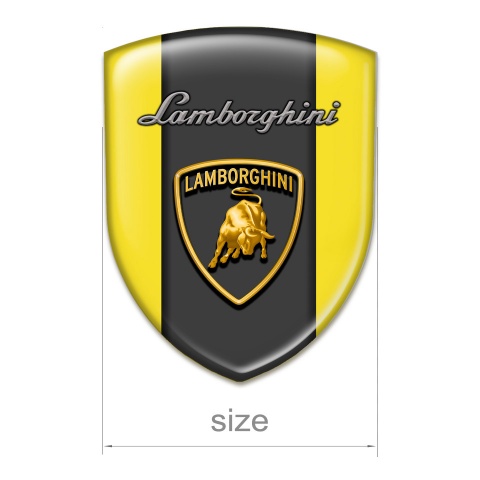 Lamborghini Domed Emblem Yellow Base Edition 