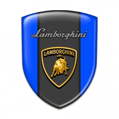 Lamborghini Silicone Emblem Stylish Blue Base Edition 
