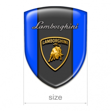Lamborghini Silicone Emblem Stylish Blue Base Edition 