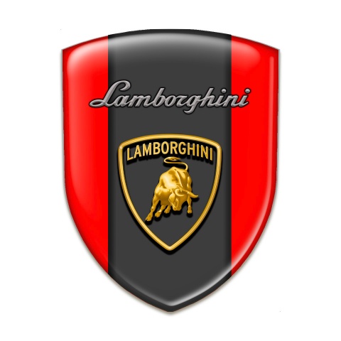Lamborghini Resin Sticker Red Background Edition 