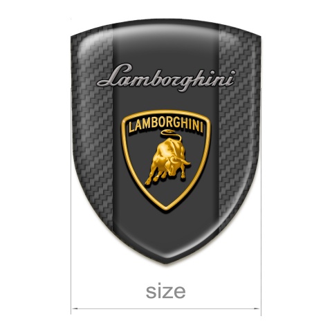 Lamborghini Tuning Emblem High Quality Carbon Background Edition 