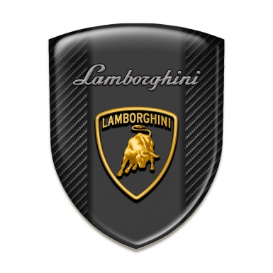 Lamborghini Tuning Emblem Dark Carbon Warp Edition 