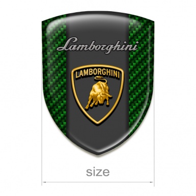 Lamborghini Car Accessories Badge Green Carbon Base Edition 