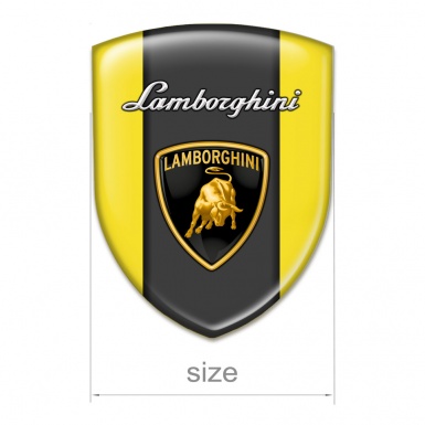 Lamborghini Auto Emblem Stylish Yellow Style 