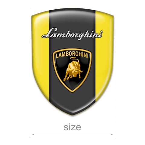 Lamborghini Auto Emblem Stylish Yellow Style 