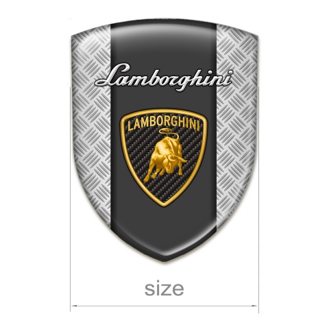 Lamborghini Emblem Exterior High Quality Grey Mesh Design
