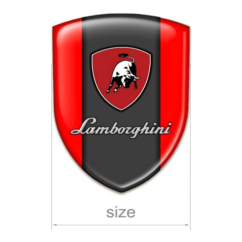 Lamborghini Silicone Shield Red Base Black White Bull 