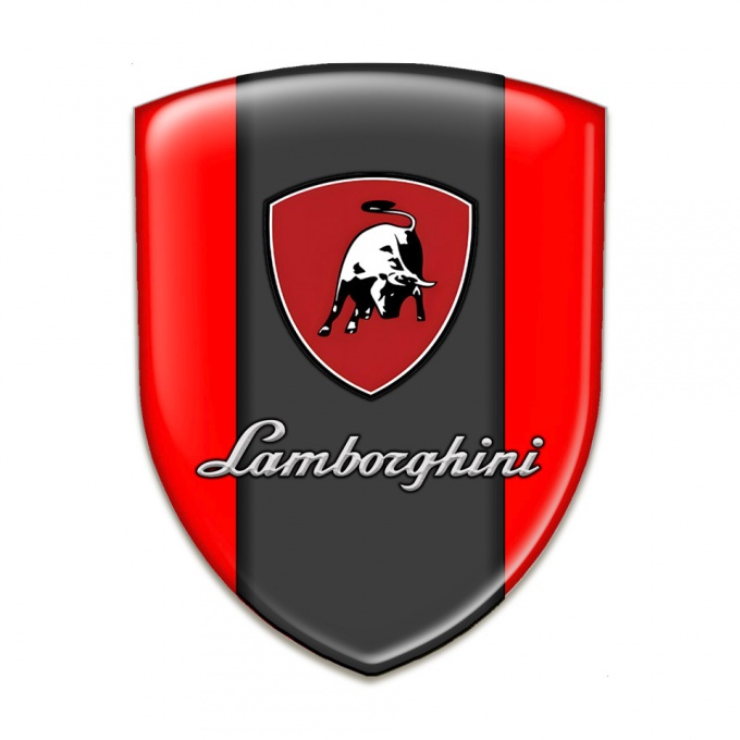 Lamborghini Silicone Shield Red Base Black White Bull 