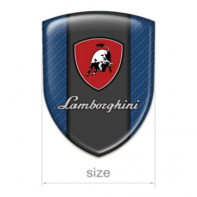Lamborghini Silicone Emblem Stylish navy Blue carbon with Black White Bull 