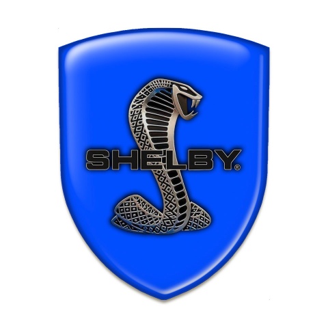 Ford Shelby Emblem Interior Blue Base 3D Snake Design 