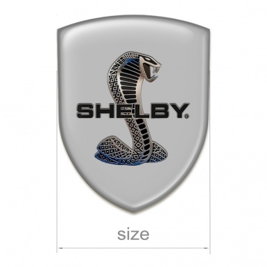 Ford Shelby Car Accessories Badge Grey Background 3D Snake 
