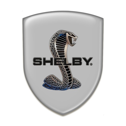 Ford Shelby Car Accessories Badge Grey Background 3D Snake 