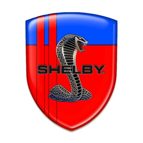 Ford Shelby Emblem Interior Red Blue Base Red Lines Edition 