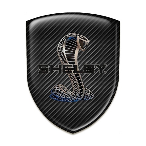Ford Shelby Silicone Badge Black Carbon Design 