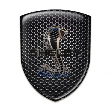 Ford Shelby Self Adhesive Emblem Logo Perforated Steel Design 