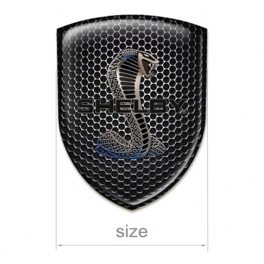 Ford Shelby Self Adhesive Emblem Logo Perforated Steel Design 