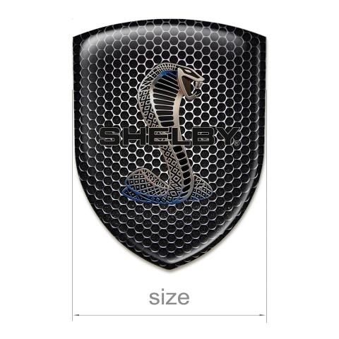 Ford Shelby Self Adhesive Emblem Logo Perforated Steel Design 