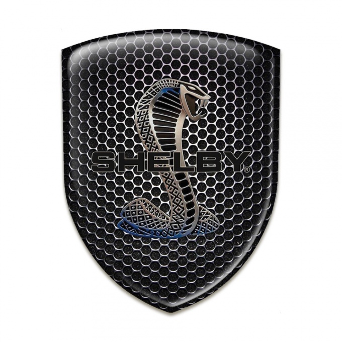 Ford Shelby Self Adhesive Emblem Logo Perforated Steel Design 