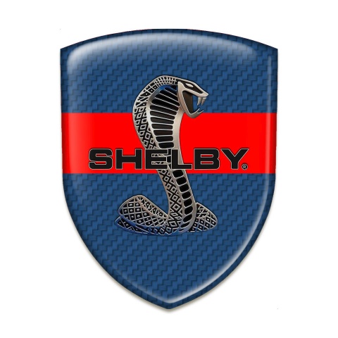 Ford Shelby Emblem Exterior navy Blue Carbon Red Ribbon Edition 