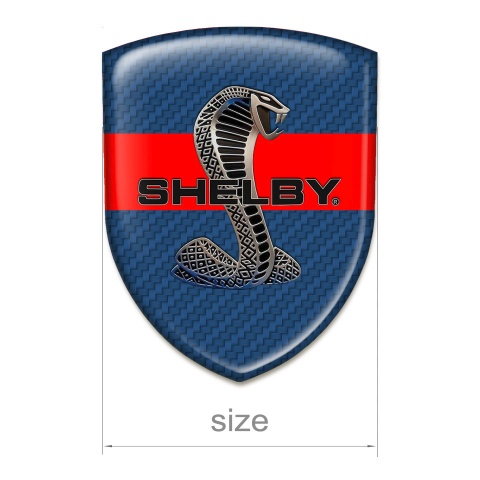 Ford Shelby Emblem Exterior navy Blue Carbon Red Ribbon Edition 