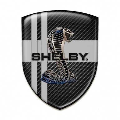 Ford Shelby Silicone Shield Black carbon with Grey Crossed lines Design 