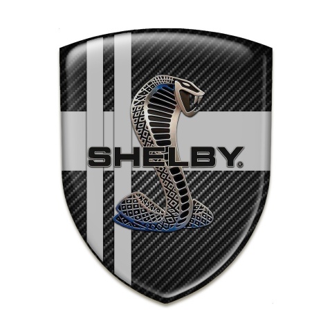 Ford Shelby Silicone Shield Black carbon with Grey Crossed lines Design 