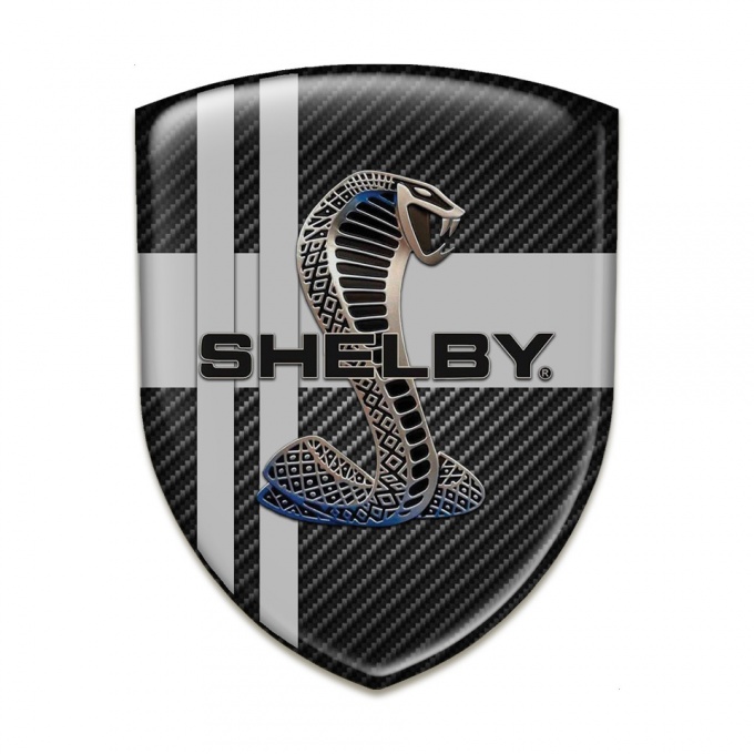 Ford Shelby Silicone Shield Black carbon with Grey Crossed lines Design 
