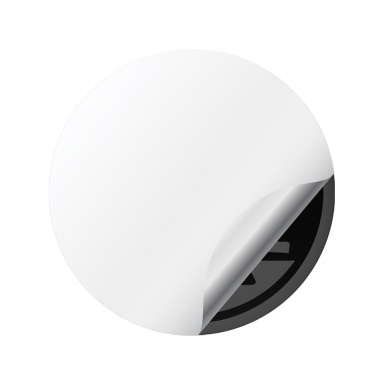 Jeep Center Hub Dome Stickers Trail Rated 4X4 Black and White 