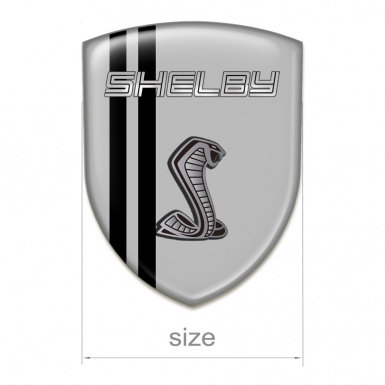 Ford Shelby Emblem Exterior Grey Warp Black Lines Design 
