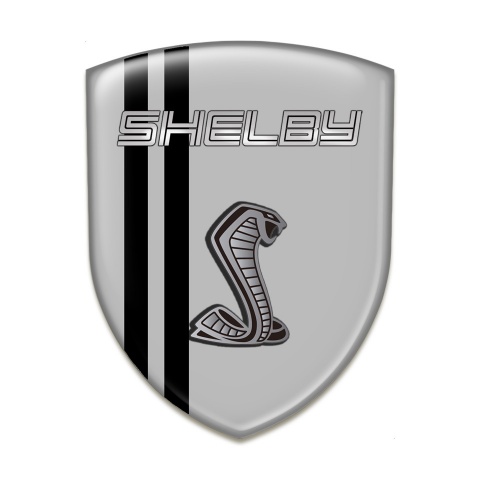 Ford Shelby Emblem Exterior Grey Warp Black Lines Design 