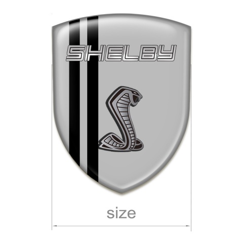 Ford Shelby Emblem Exterior Grey Warp Black Lines Design 