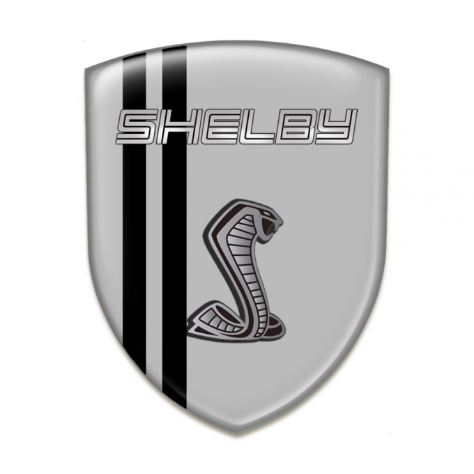 Ford Shelby Emblem Exterior Grey Warp Black Lines Design 