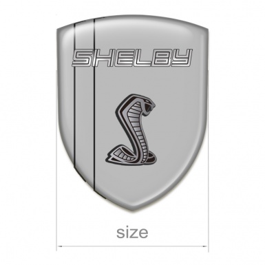 Ford Shelby Emblem Interior Grey Plates 3D Logo Design 
