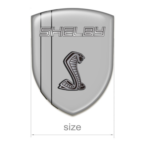 Ford Shelby Emblem Interior Grey Plates 3D Logo Design 