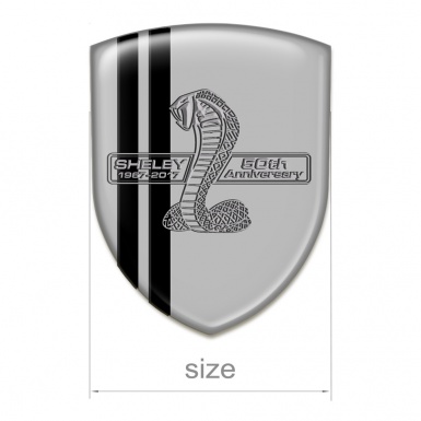 Ford Shelby Resin Sticker Grey Base black Lines Version 